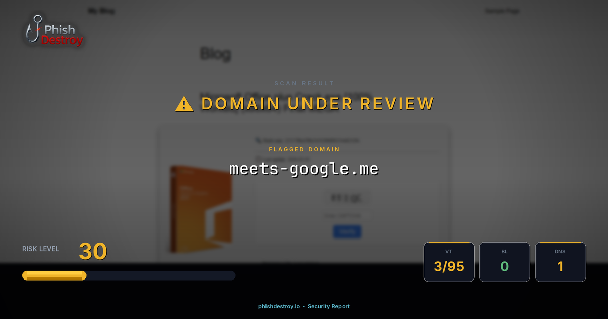 meets-google.me phishing report — threat analysis by PhishDestroy