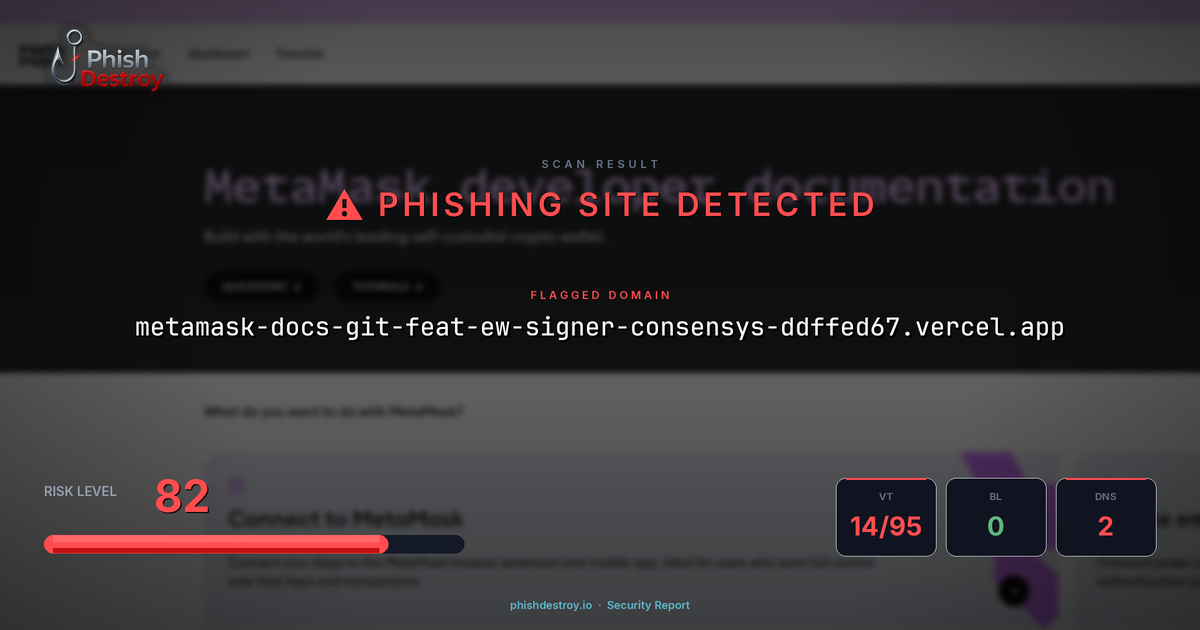 metamask-docs-git-feat-ew-signer-consensys-ddffed67.vercel.app phishing report — threat analysis by PhishDestroy