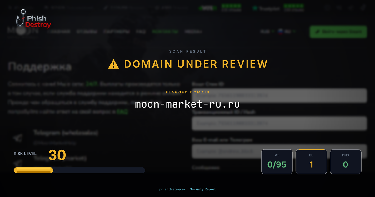 moon-market-ru.ru phishing report — threat analysis by PhishDestroy