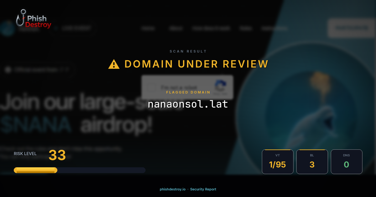 nanaonsol.lat phishing report — threat analysis by PhishDestroy