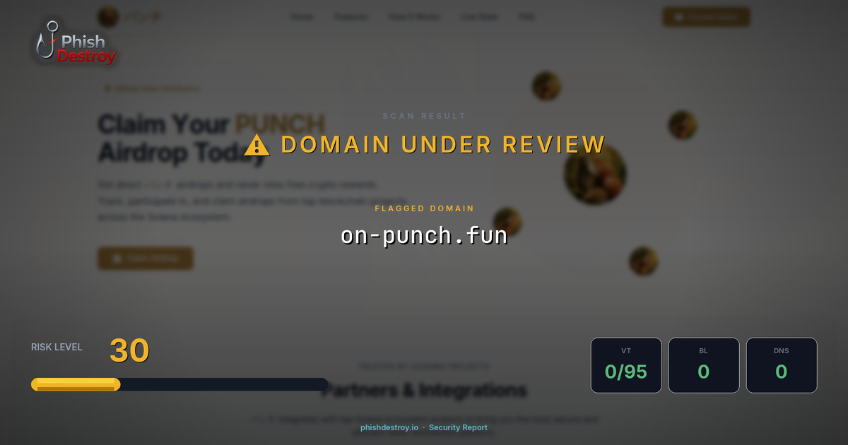 on-punch.fun phishing report — threat analysis by PhishDestroy
