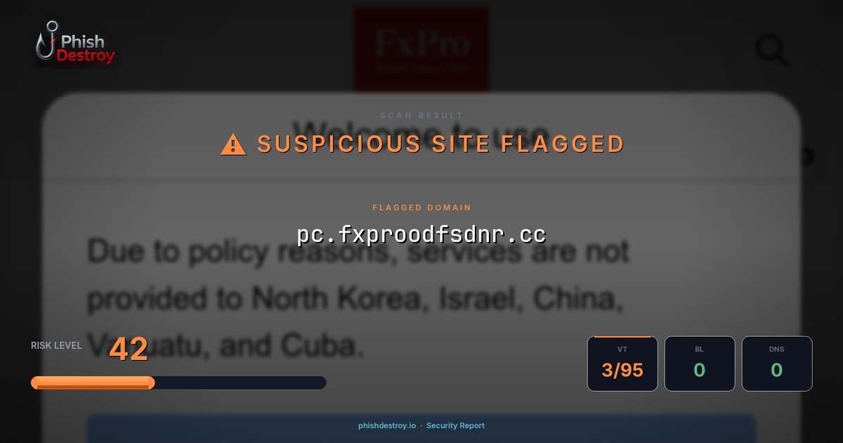 pc.fxproodfsdnr.cc phishing report — threat analysis by PhishDestroy