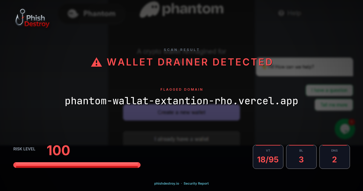 phantom-wallat-extantion-rho.vercel.app phishing report — threat analysis by PhishDestroy