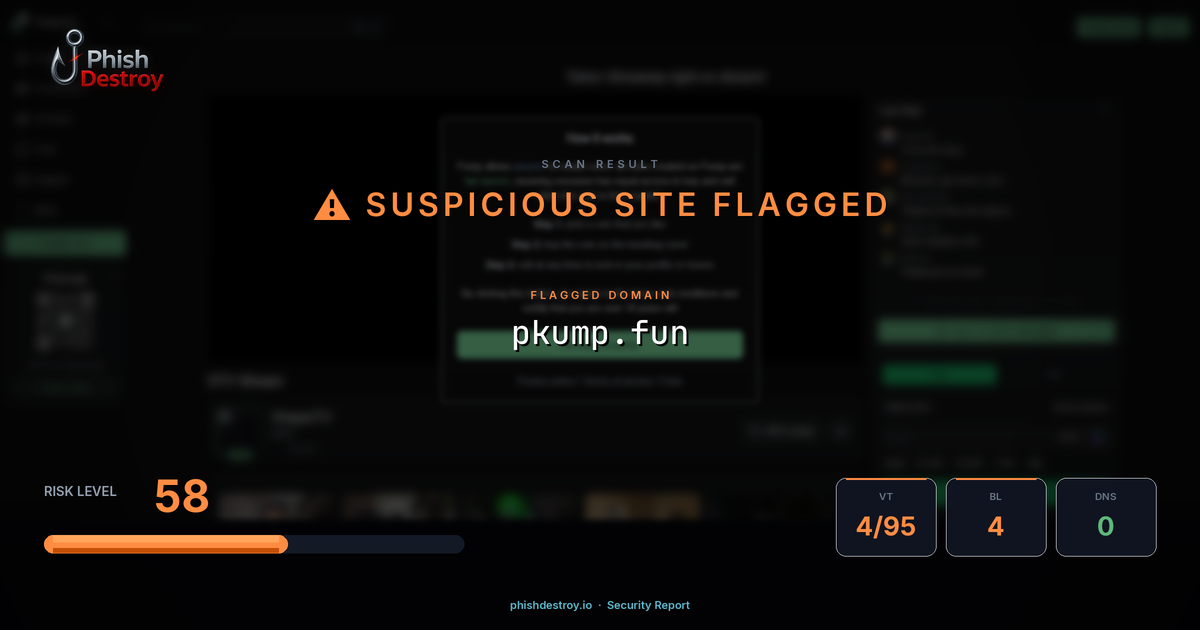 pkump.fun phishing report — threat analysis by PhishDestroy