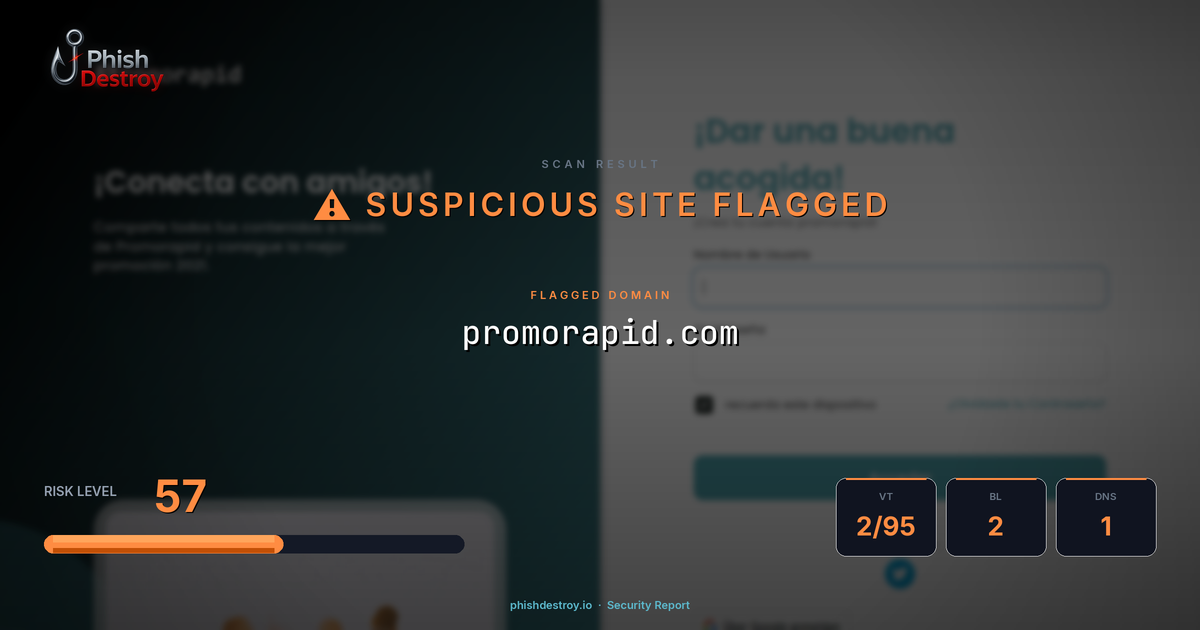 promorapid.com phishing report — threat analysis by PhishDestroy