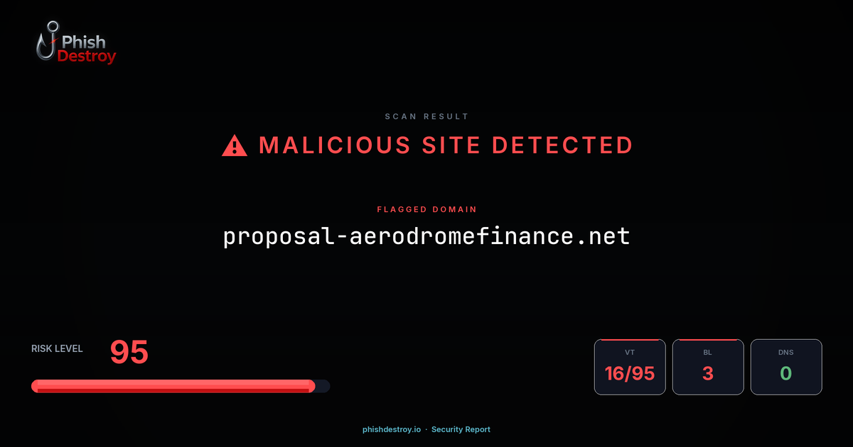 proposal-aerodromefinance.net phishing report — threat analysis by PhishDestroy