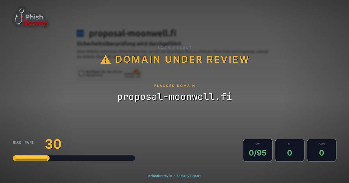 proposal-moonwell.fi phishing report — threat analysis by PhishDestroy