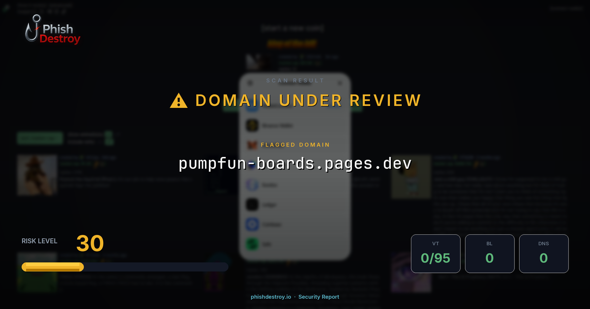 pumpfun-boards.pages.dev phishing report — threat analysis by PhishDestroy