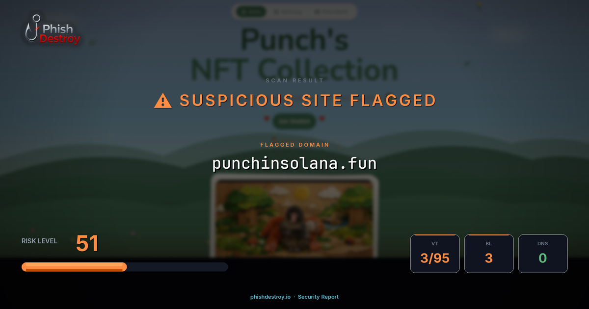punchinsolana.fun phishing report — threat analysis by PhishDestroy