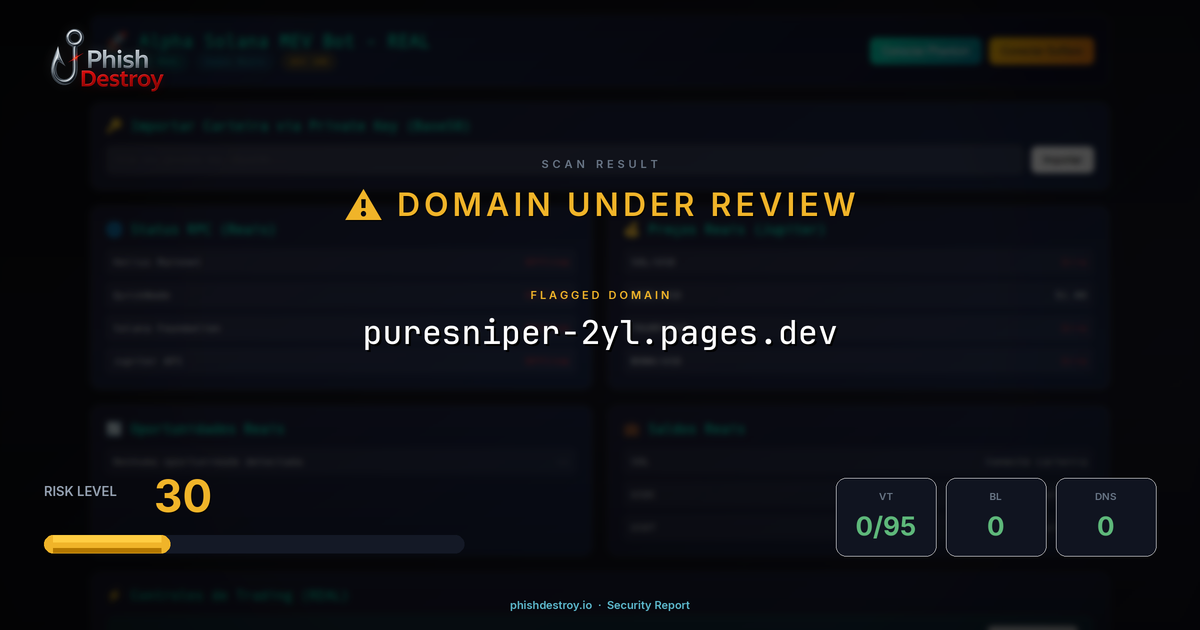puresniper-2yl.pages.dev phishing report — threat analysis by PhishDestroy