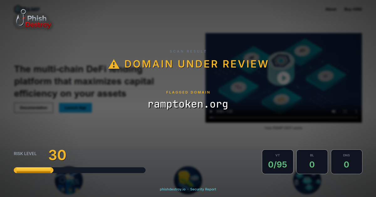 ramptoken.org phishing report — threat analysis by PhishDestroy