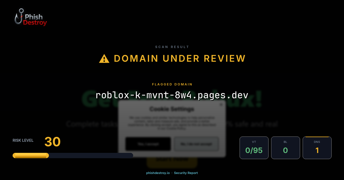 roblox-k-mvnt-8w4.pages.dev phishing report — threat analysis by PhishDestroy