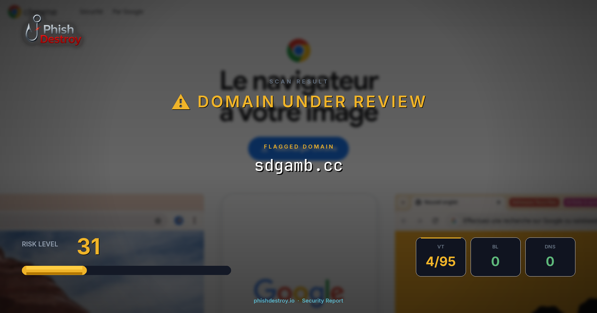 sdgamb.cc phishing report — threat analysis by PhishDestroy