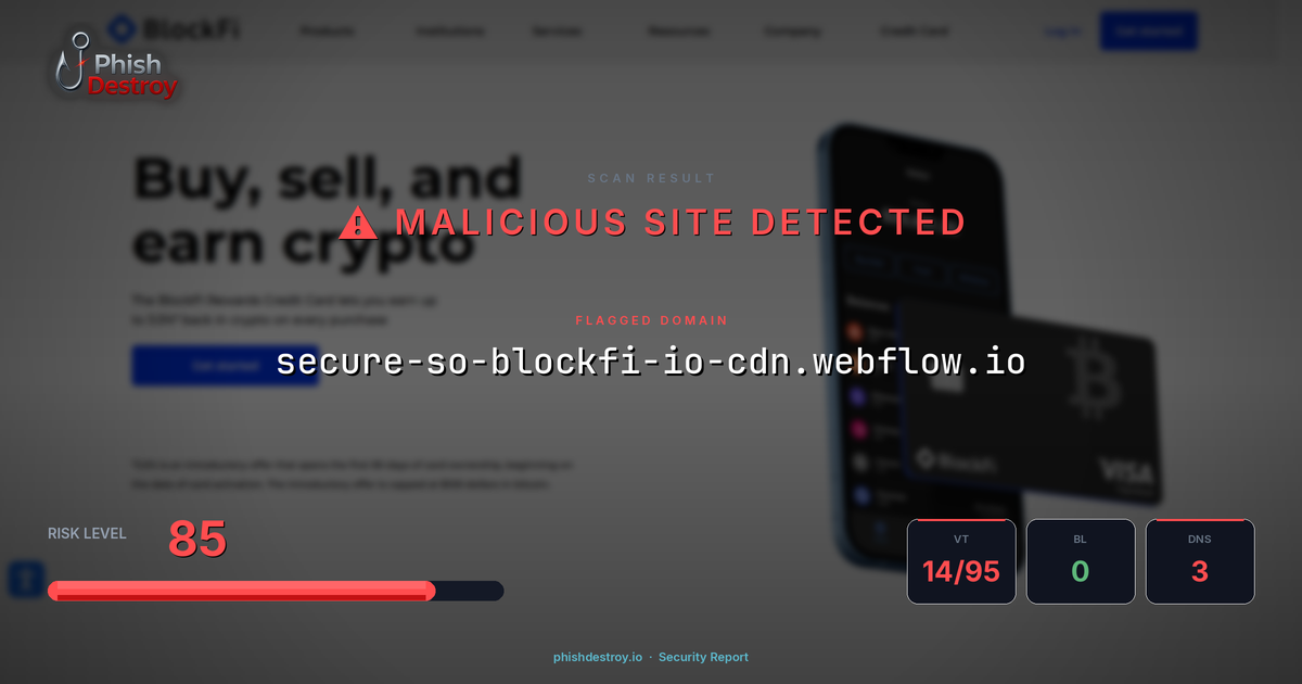 secure-so-blockfi-io-cdn.webflow.io phishing report — threat analysis by PhishDestroy
