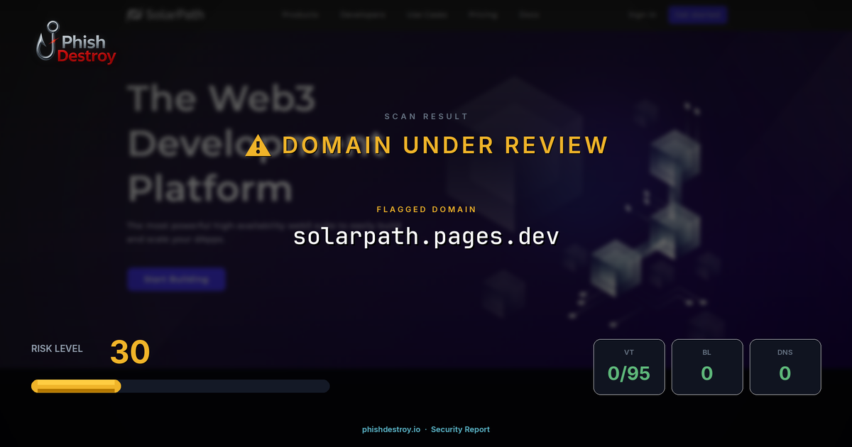 solarpath.pages.dev phishing report — threat analysis by PhishDestroy