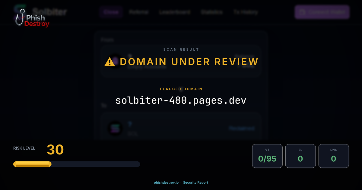 solbiter-480.pages.dev phishing report — threat analysis by PhishDestroy