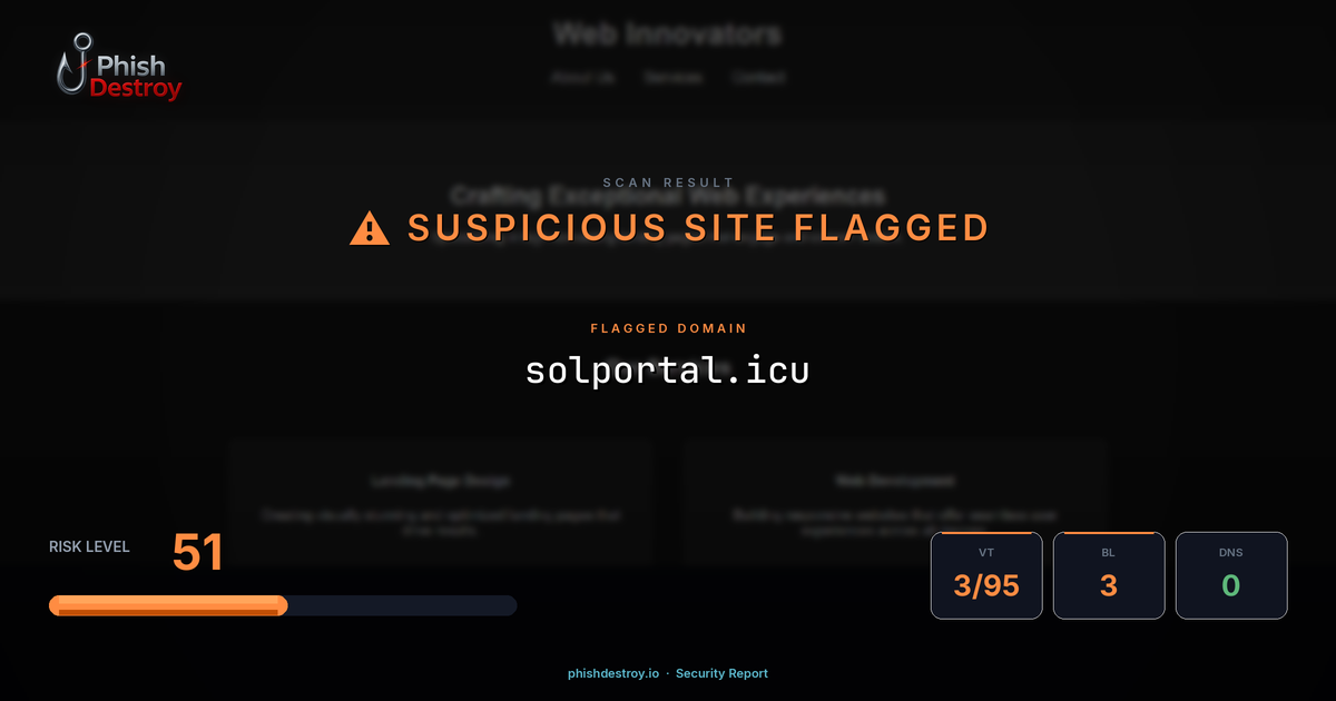 solportal.icu phishing report — threat analysis by PhishDestroy