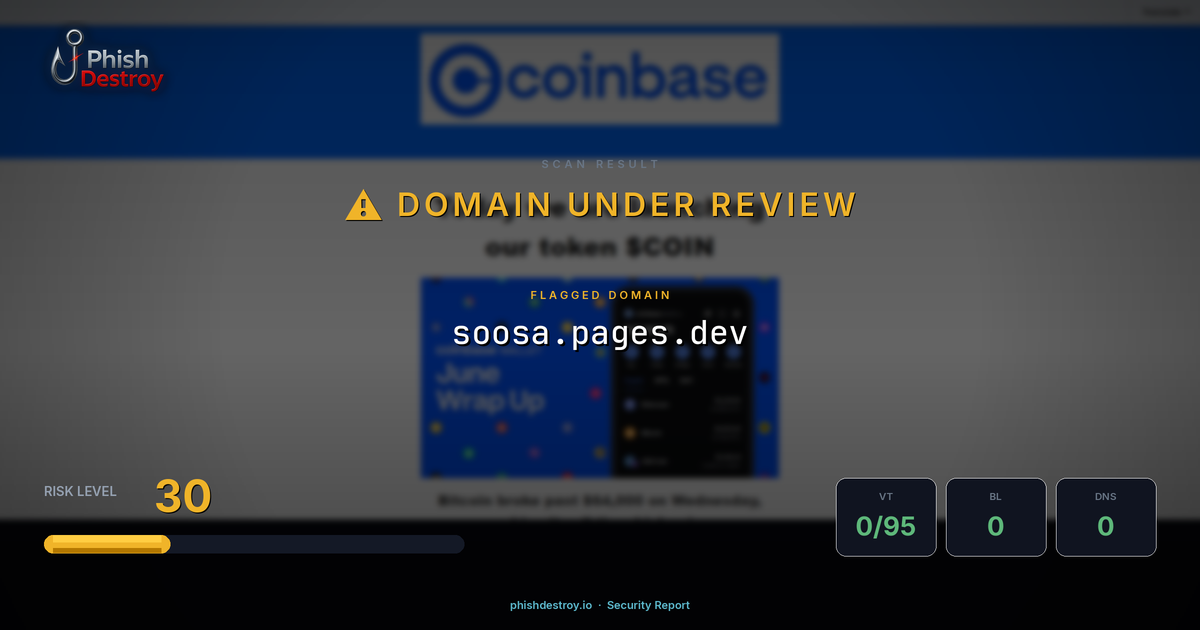 soosa.pages.dev phishing report — threat analysis by PhishDestroy