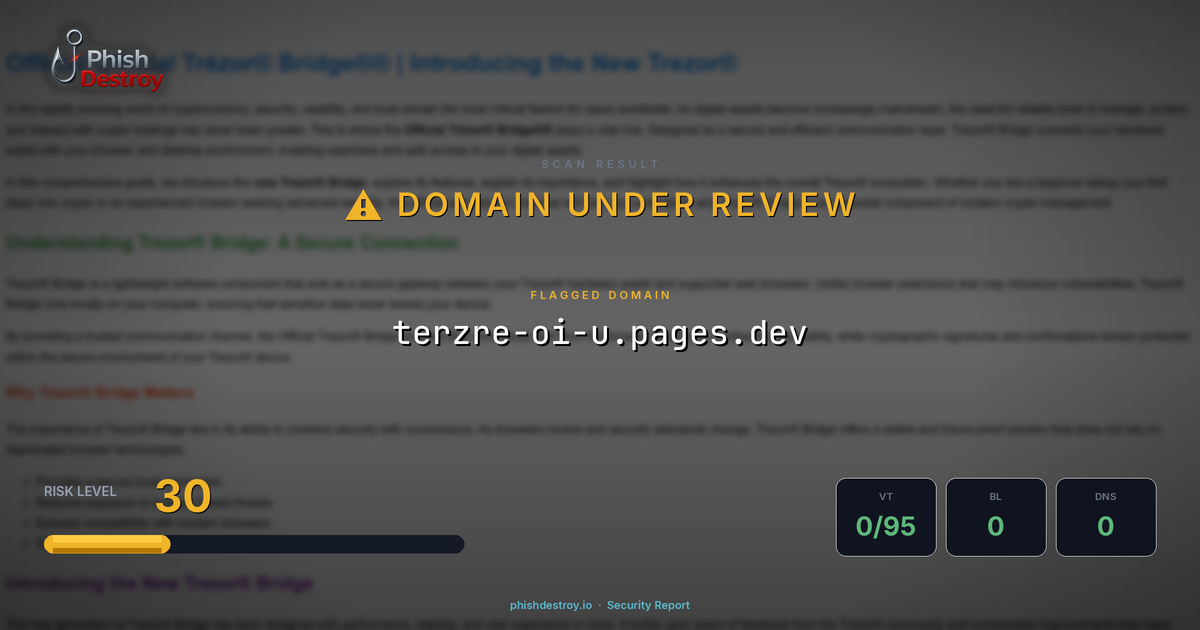 terzre-oi-u.pages.dev phishing report — threat analysis by PhishDestroy