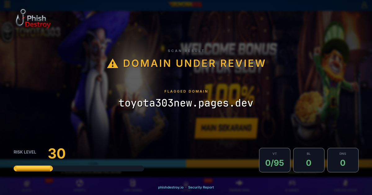 toyota303new.pages.dev phishing report — threat analysis by PhishDestroy