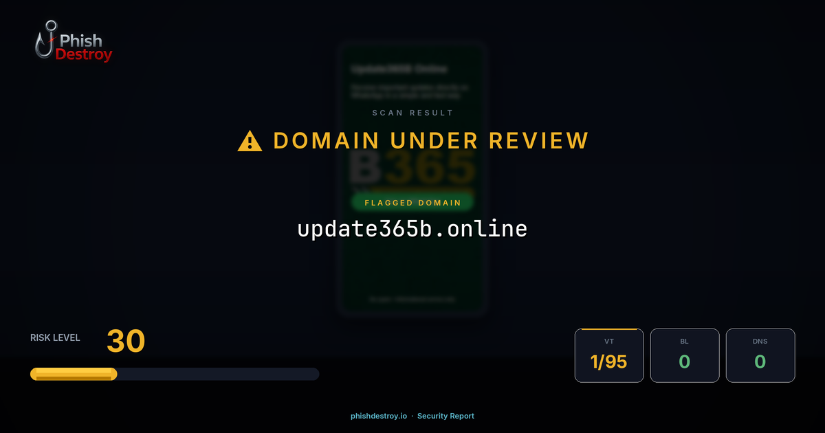 update365b.online phishing report — threat analysis by PhishDestroy