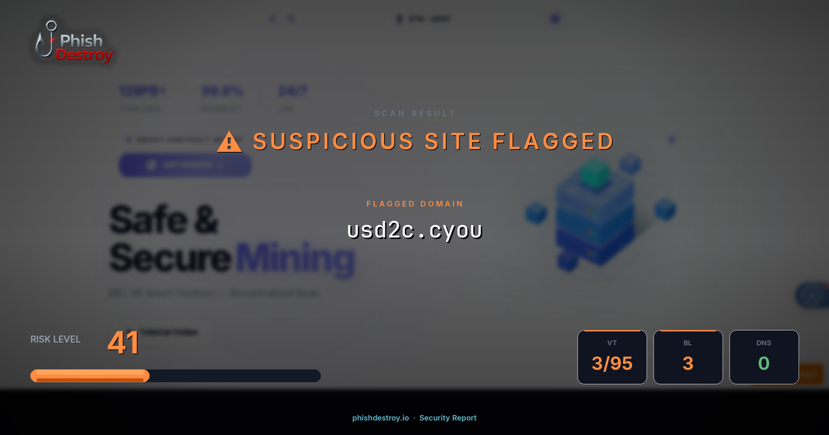 usd2c.cyou phishing report — threat analysis by PhishDestroy