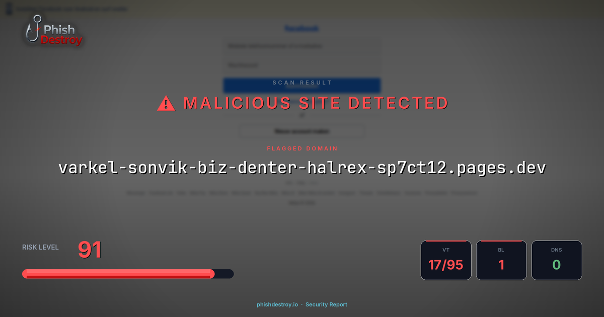 varkel-sonvik-biz-denter-halrex-sp7ct12.pages.dev phishing report — threat analysis by PhishDestroy