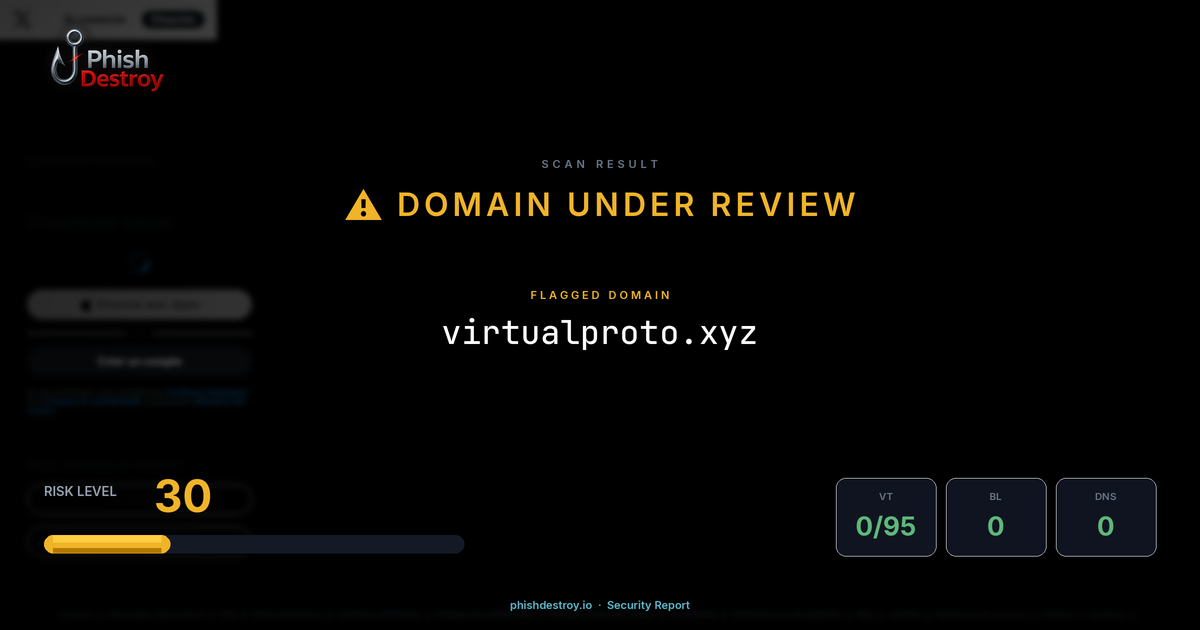 virtualproto.xyz phishing report — threat analysis by PhishDestroy
