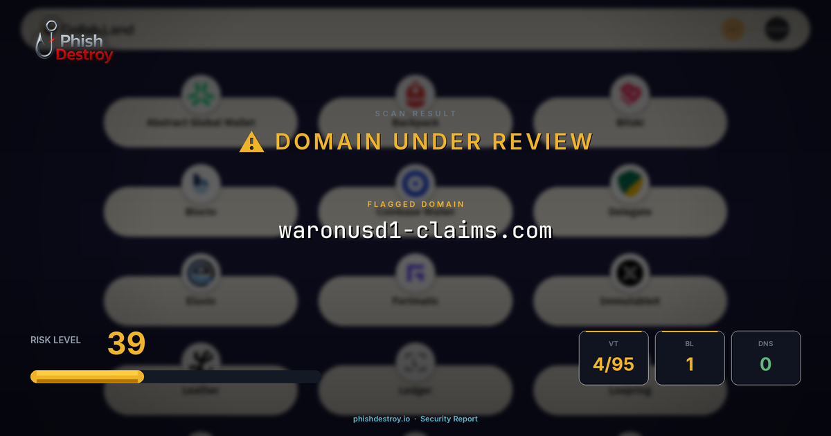 waronusd1-claims.com phishing report — threat analysis by PhishDestroy