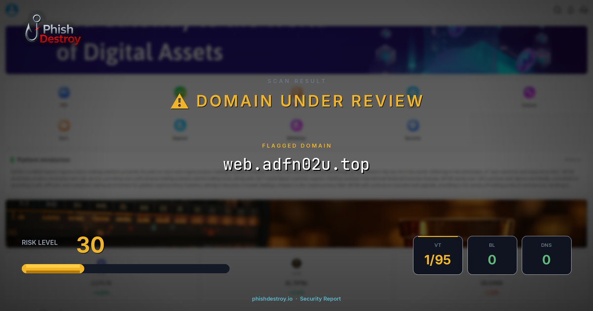 web.adfn02u.top phishing report — threat analysis by PhishDestroy