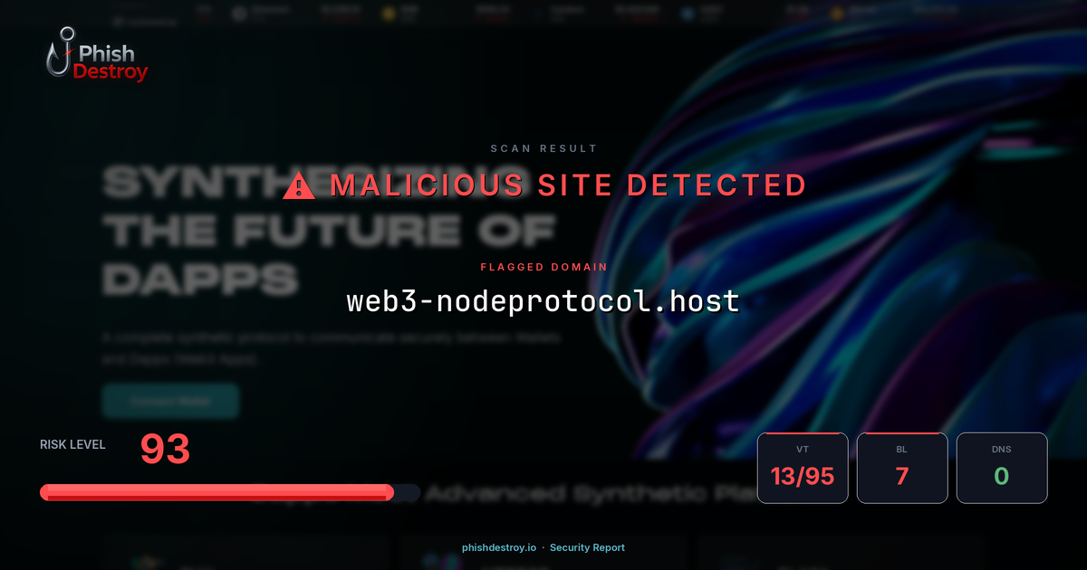 web3-nodeprotocol.host phishing report — threat analysis by PhishDestroy