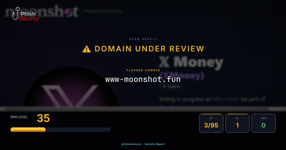 www-moonshot.fun phishing report — threat analysis by PhishDestroy