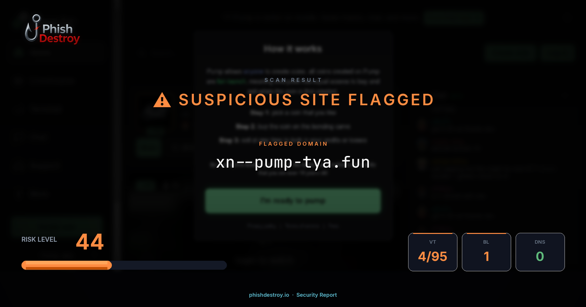 xn--pump-tya.fun phishing report — threat analysis by PhishDestroy