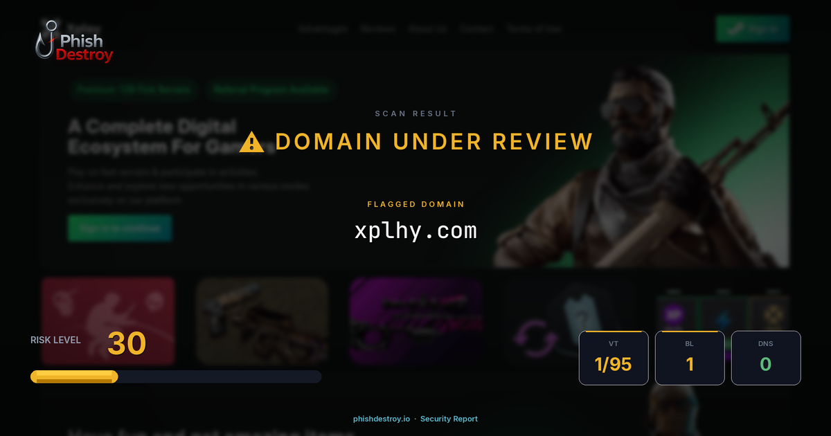 xplhy.com phishing report — threat analysis by PhishDestroy