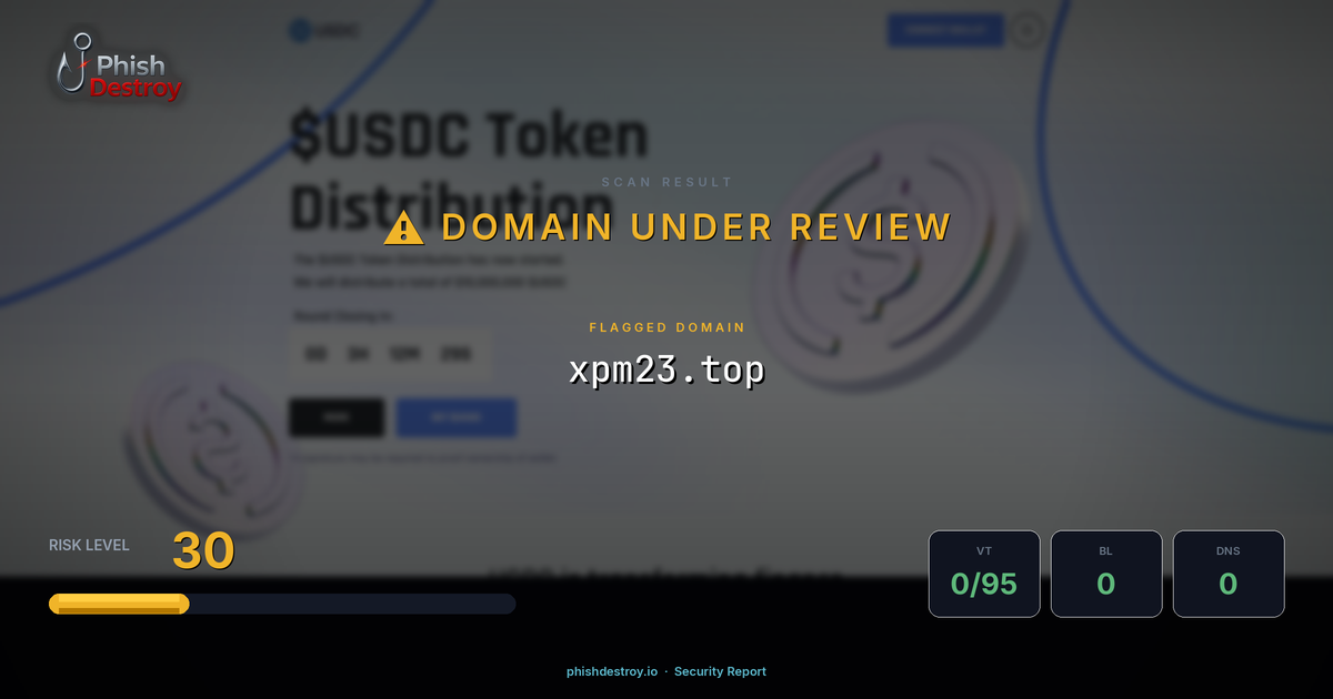 xpm23.top phishing report — threat analysis by PhishDestroy