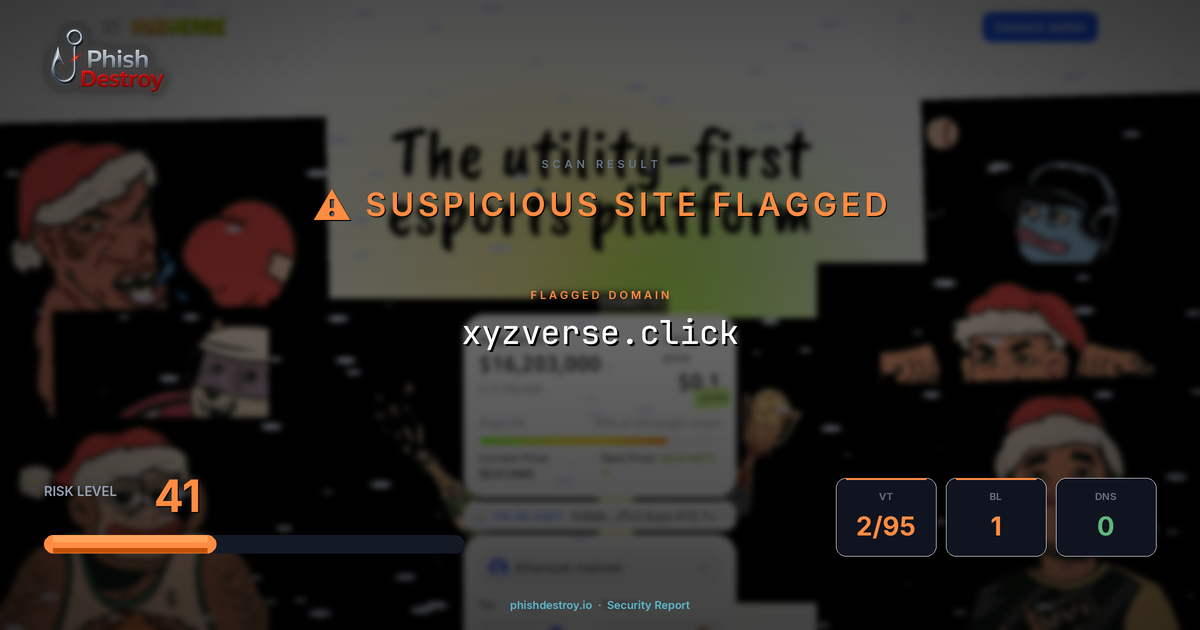 xyzverse.click phishing report — threat analysis by PhishDestroy