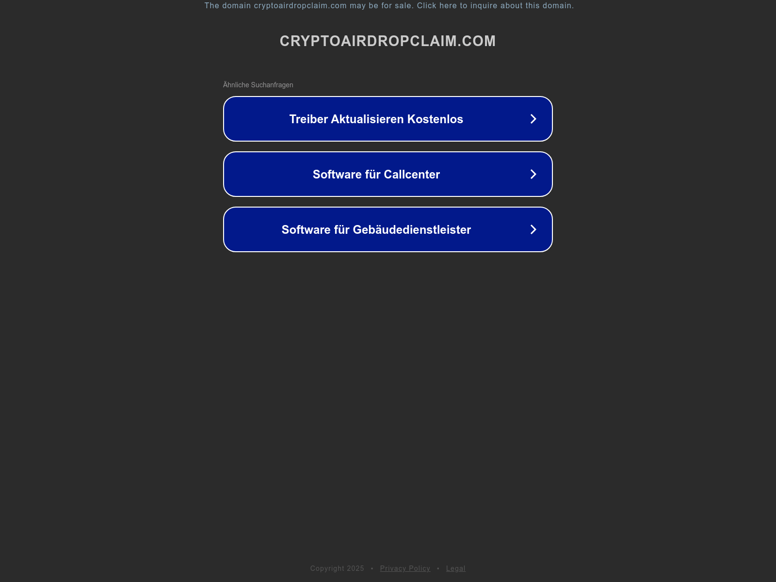 Screenshot of cryptoairdropclaim.com