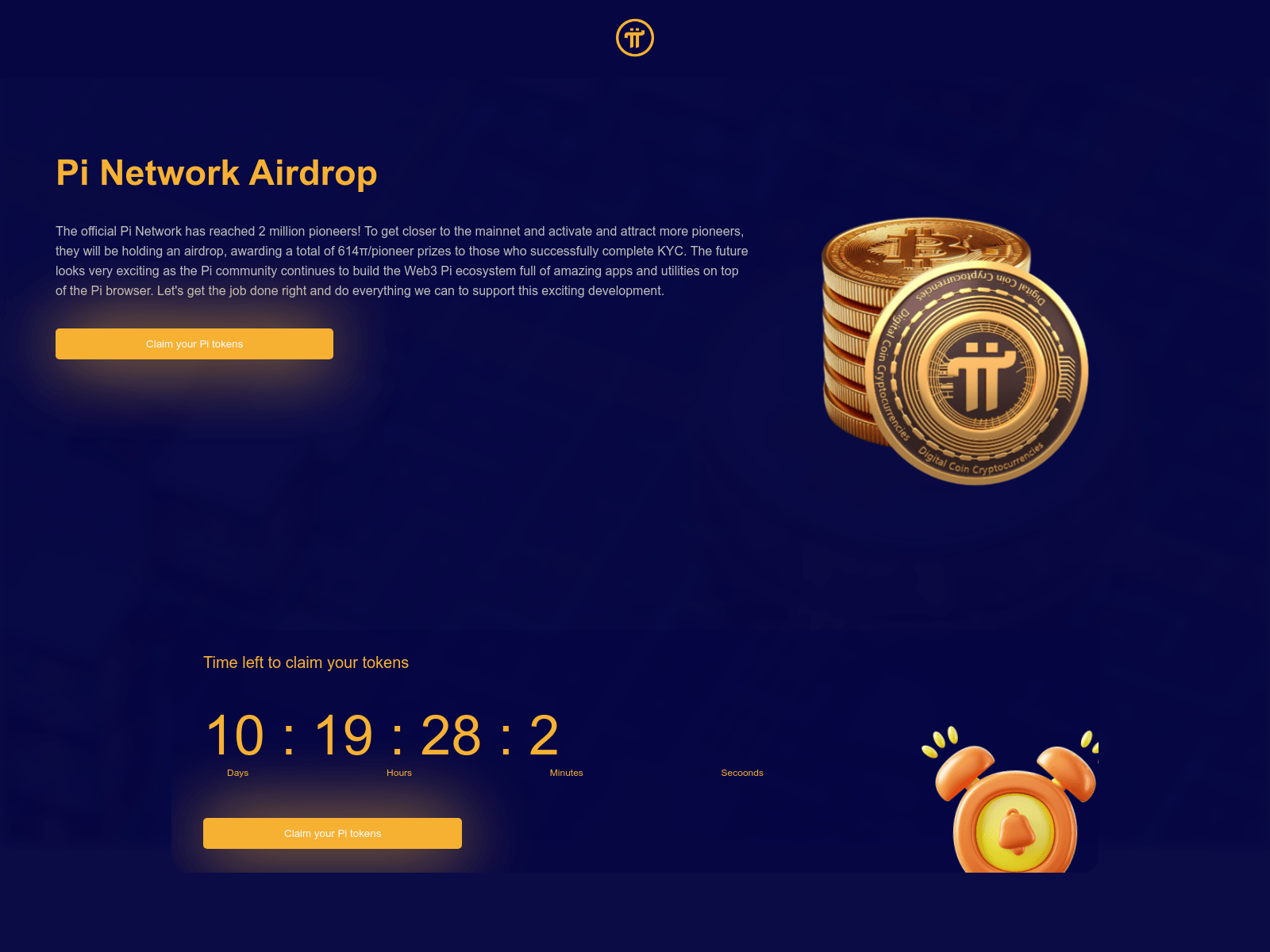 Screenshot of mainnetdrop.org