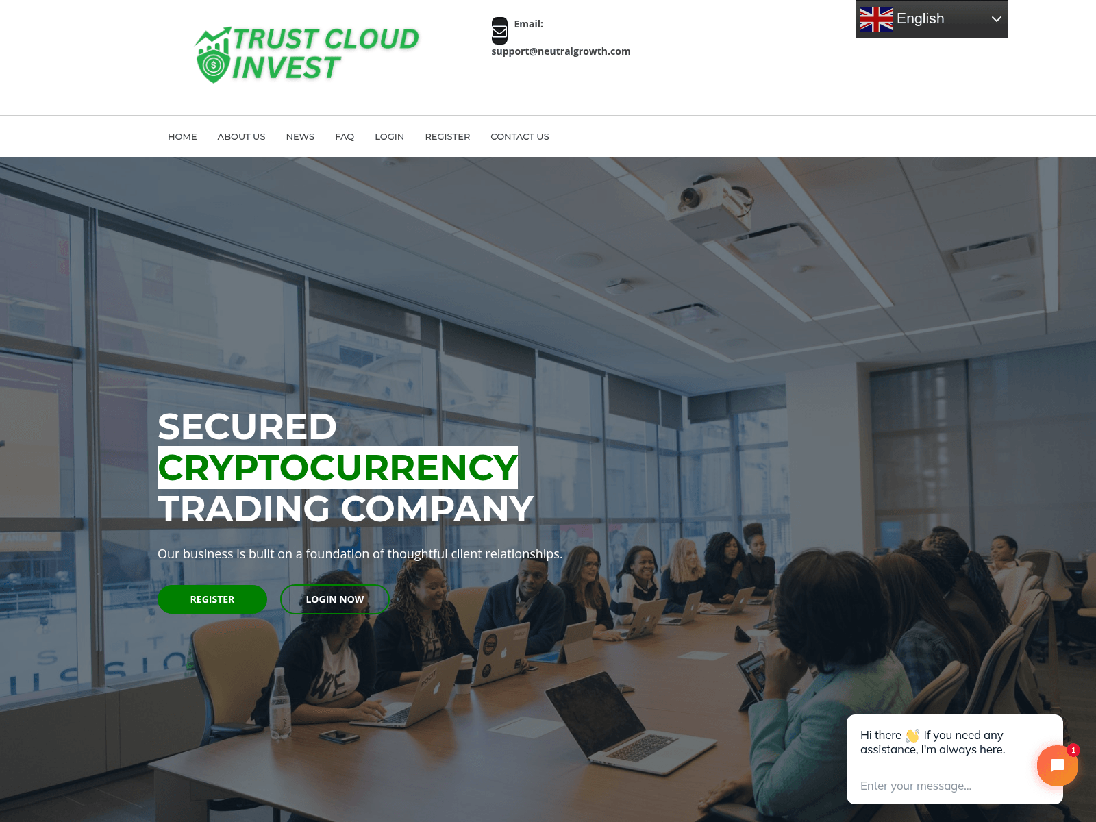 Screenshot of neutralgrowth.com