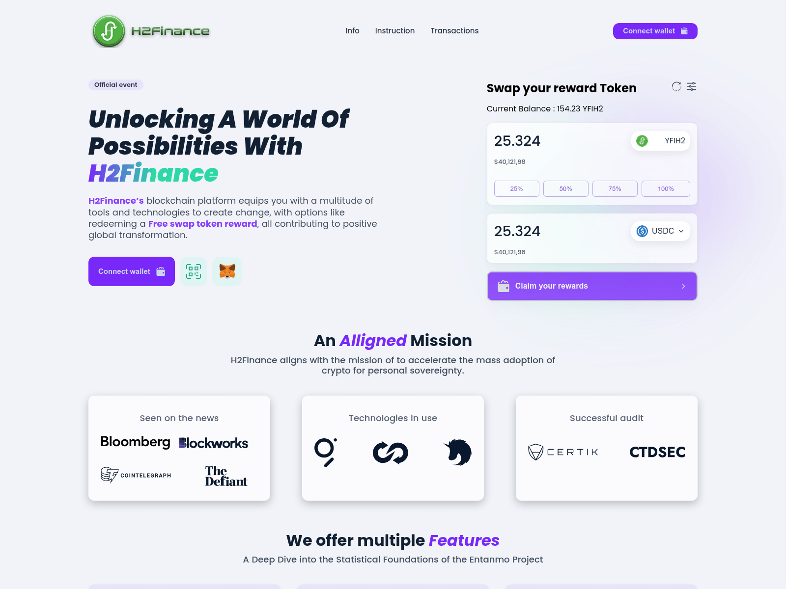 Screenshot of h2-finance.web.app