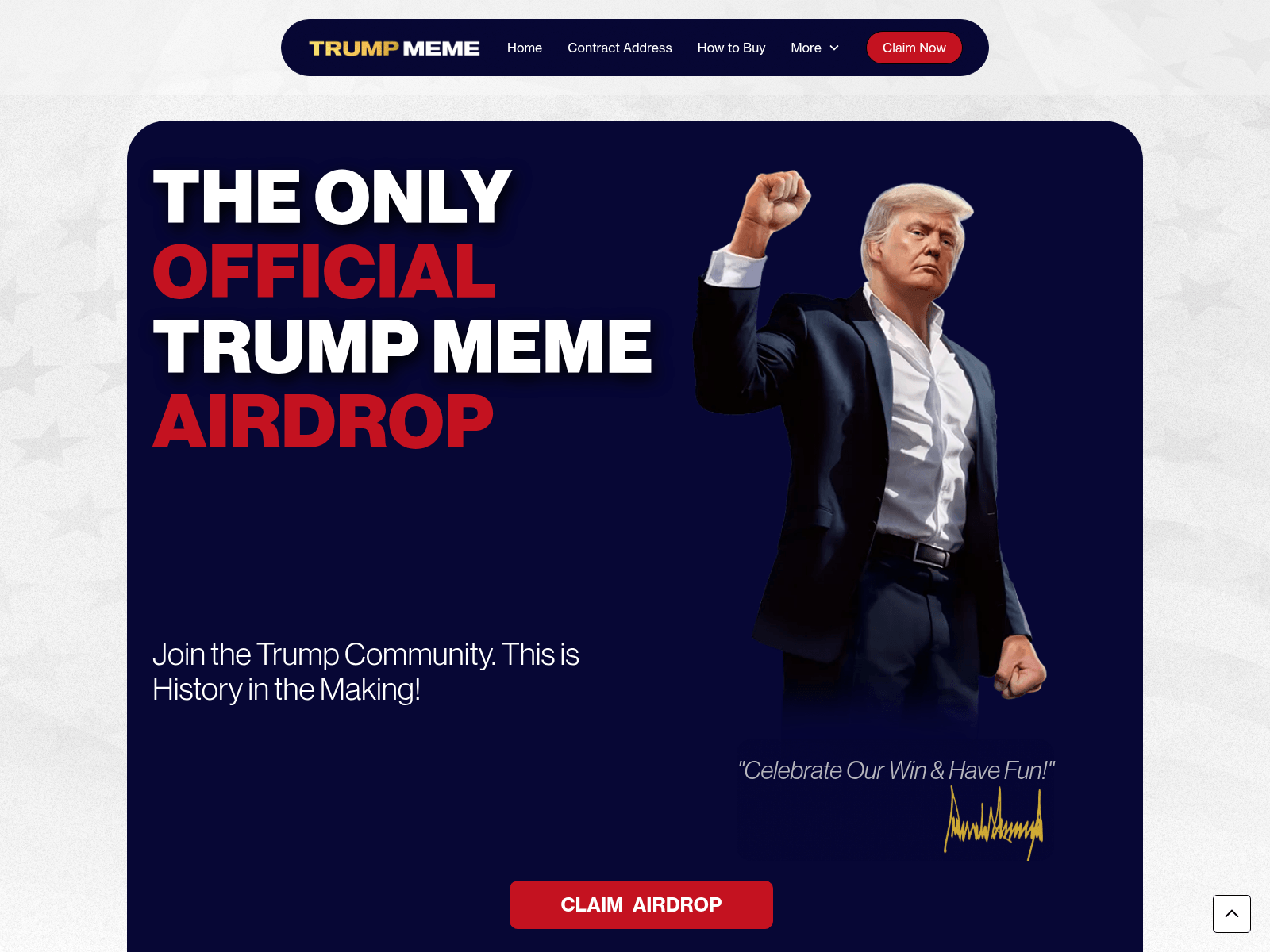 Screenshot of trumpdrop.top
