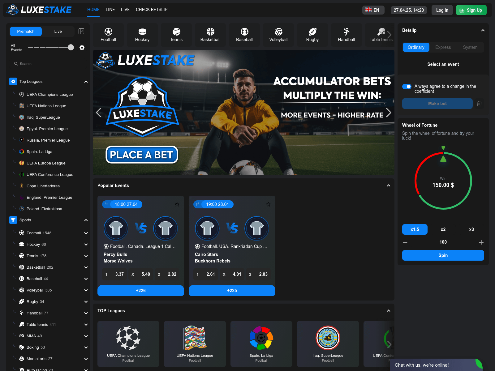 Screenshot of luxestake.com
