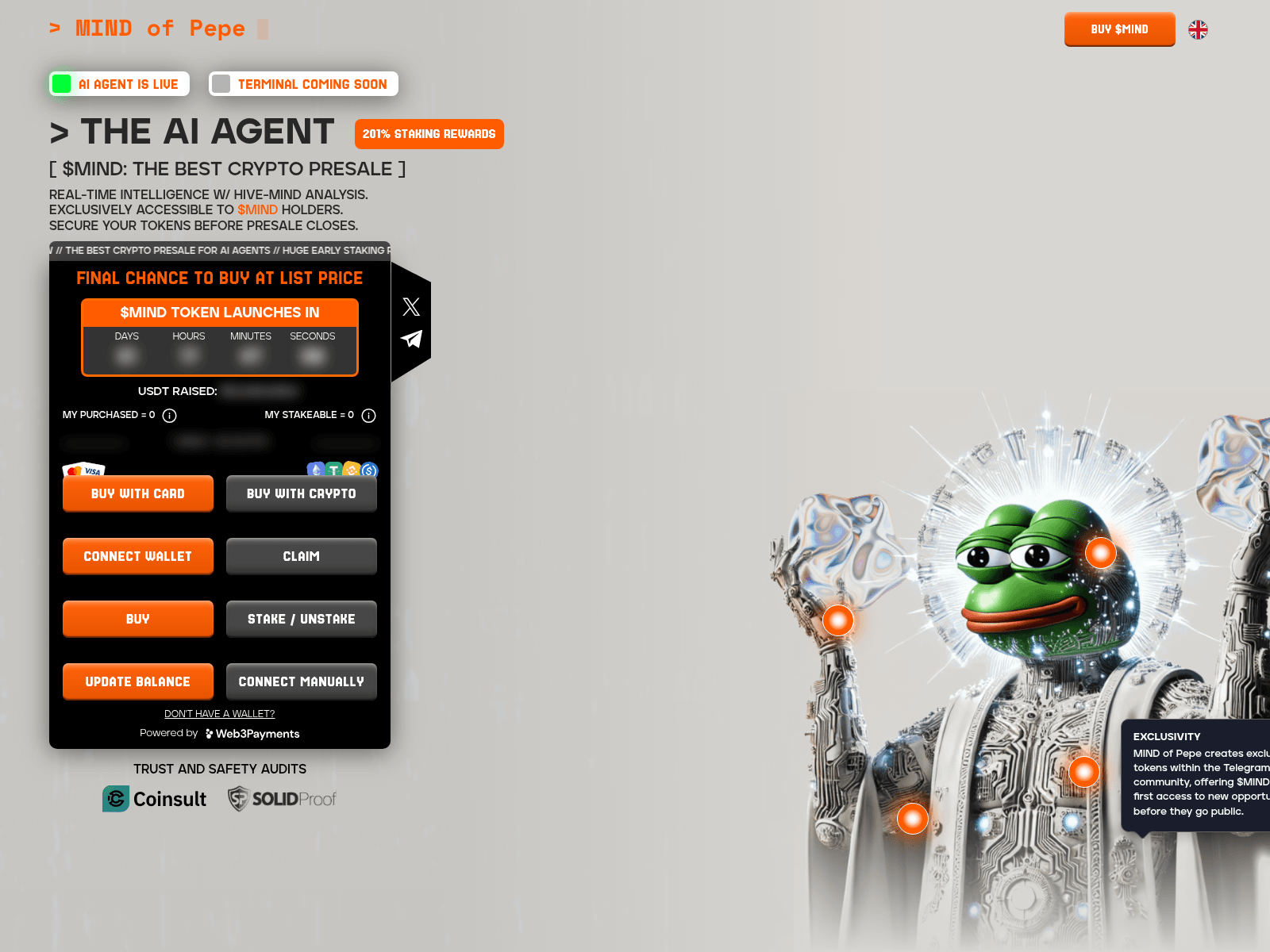 Screenshot of mindofpepes.world