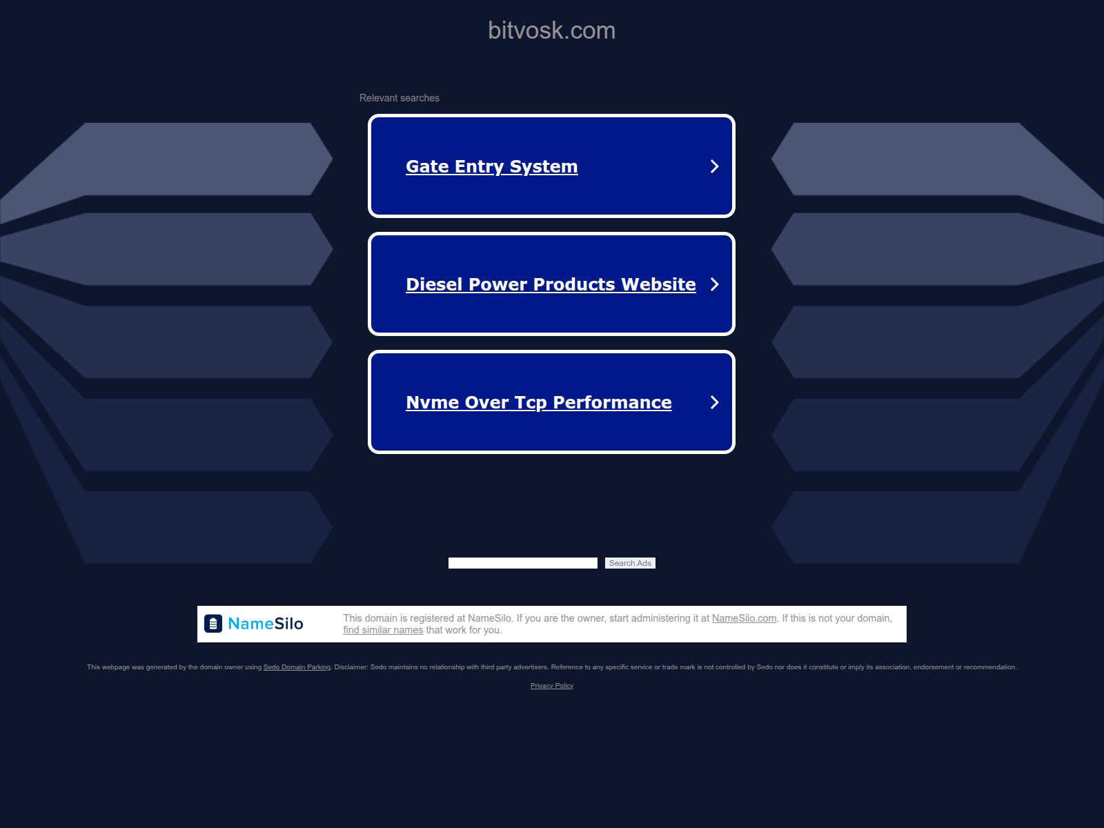 Screenshot of bitvosk.com