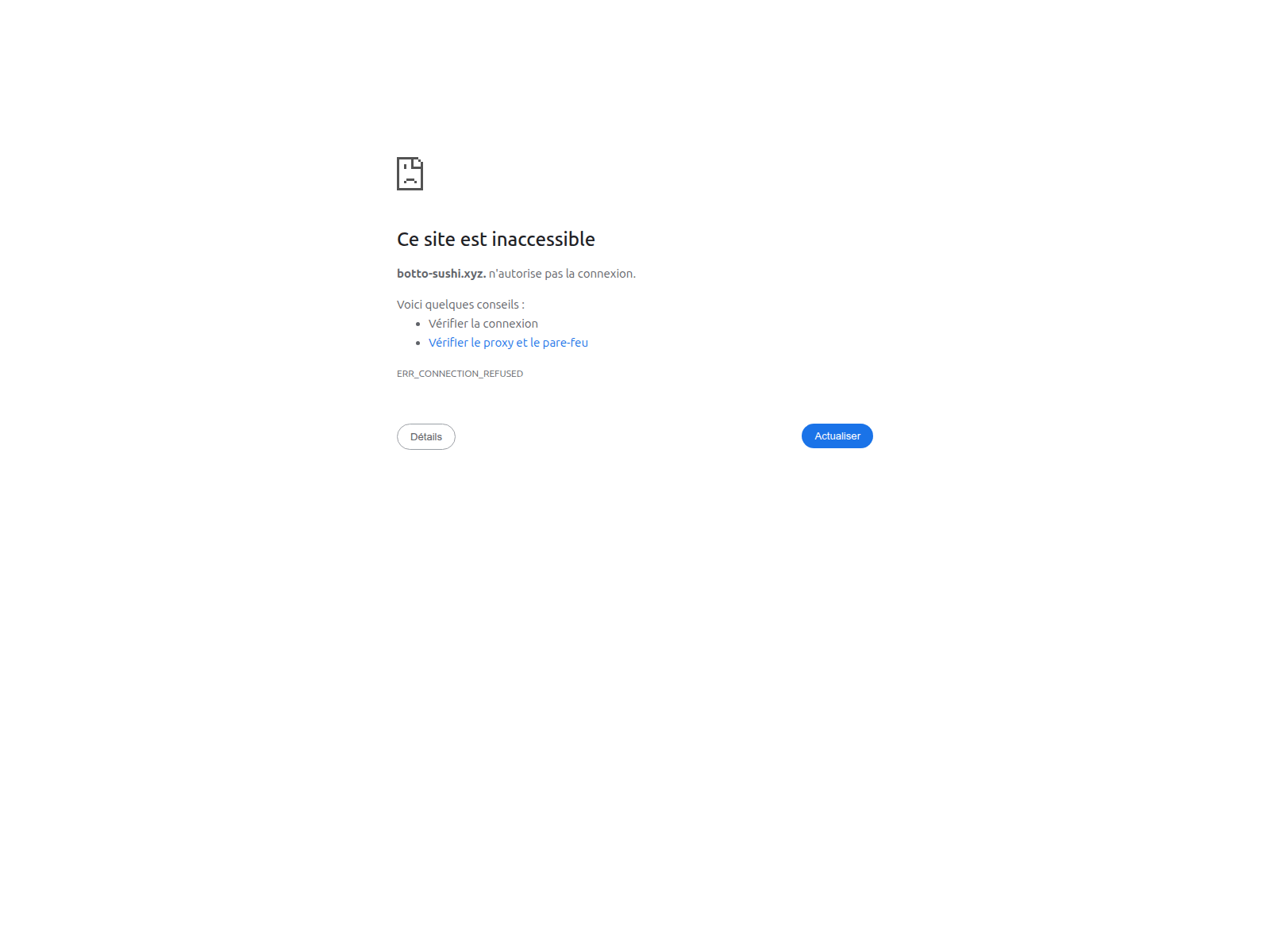 Screenshot of botto-sushi.xyz