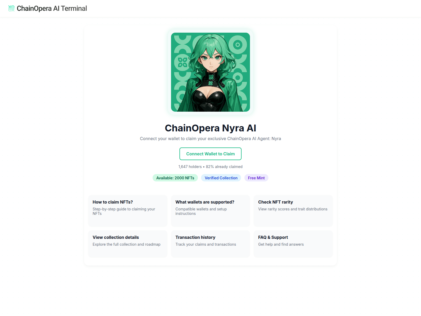 Screenshot of nyra-chainopera.com