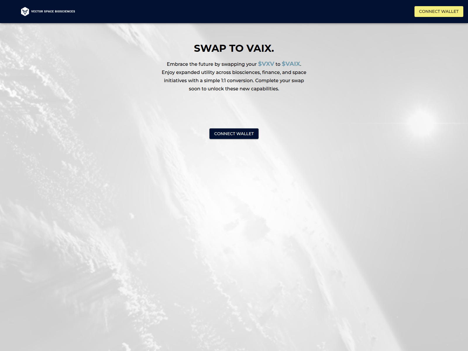 Screenshot of vectorspaceswap.com