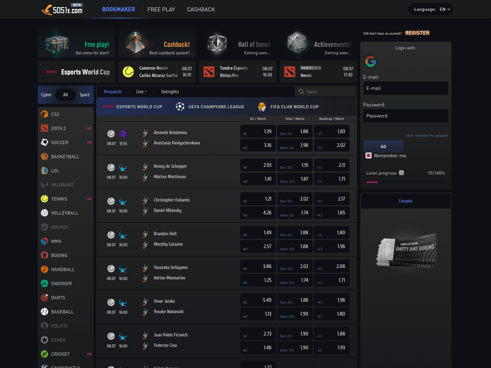 Screenshot of 5051x.com
