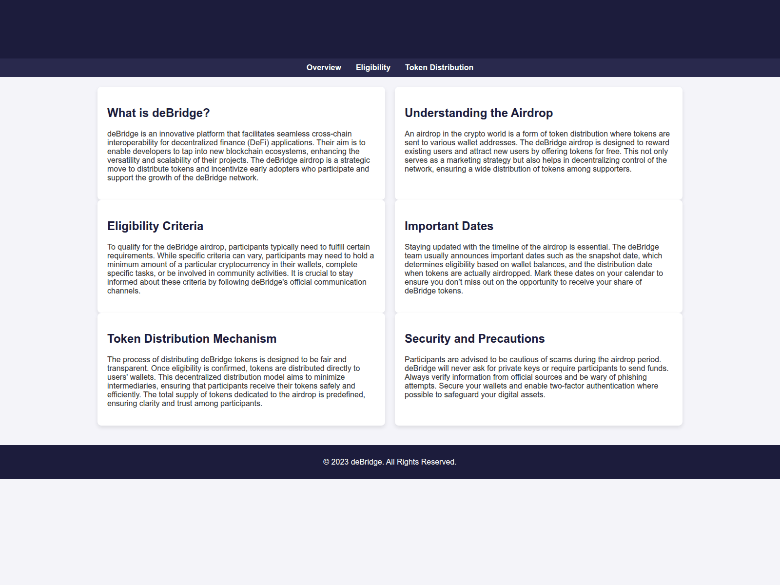 Screenshot of airdrop-debridge.live