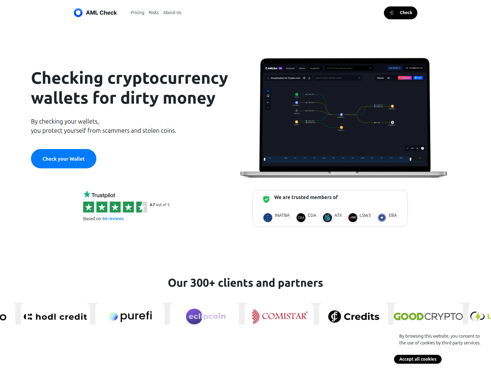 Screenshot of amlwalletcheck-free.com